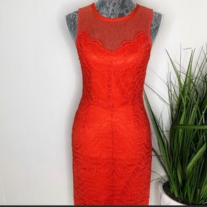 Adelyn Rae Hi-Lo lace dress